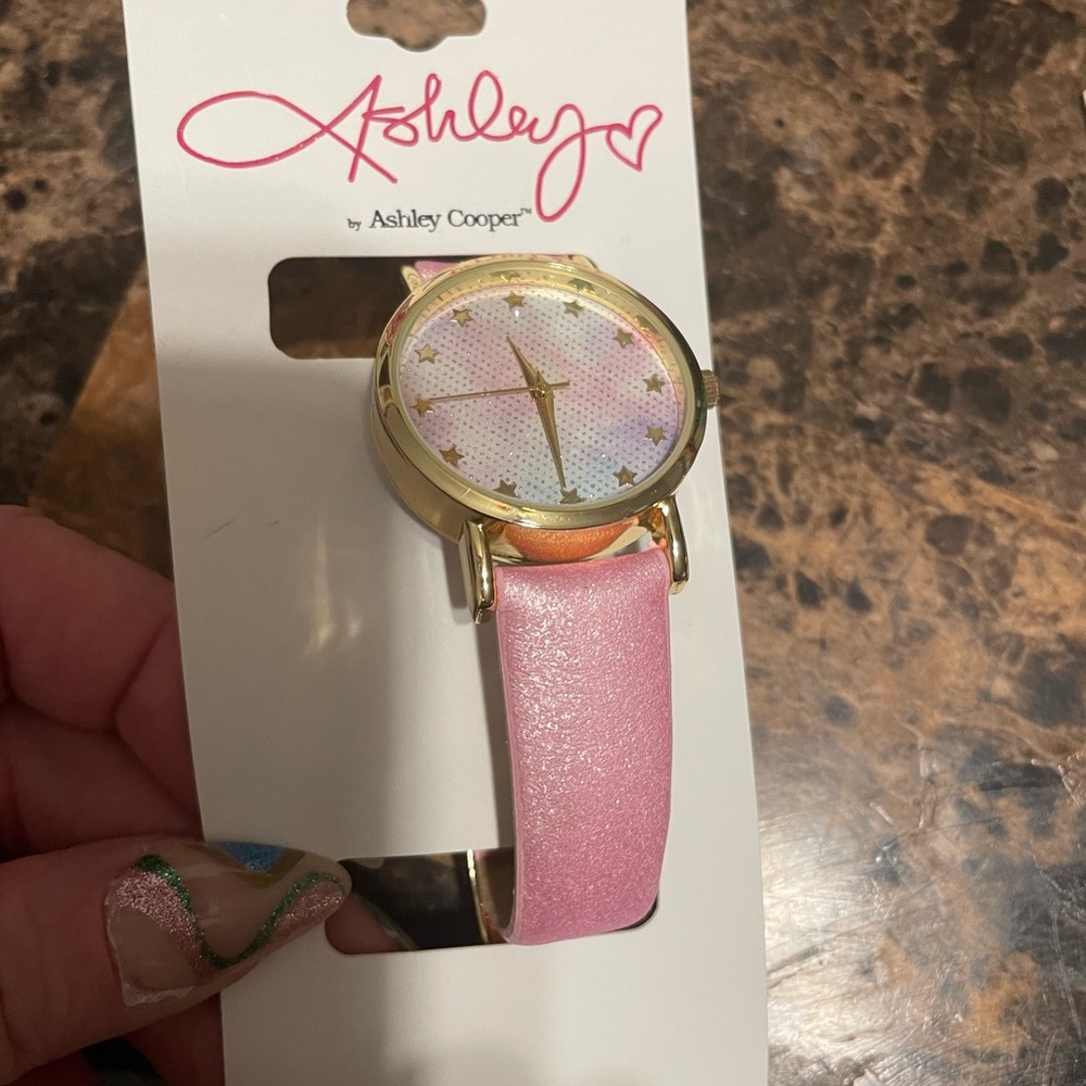 Ashley Cooper Pink and Gold Watch